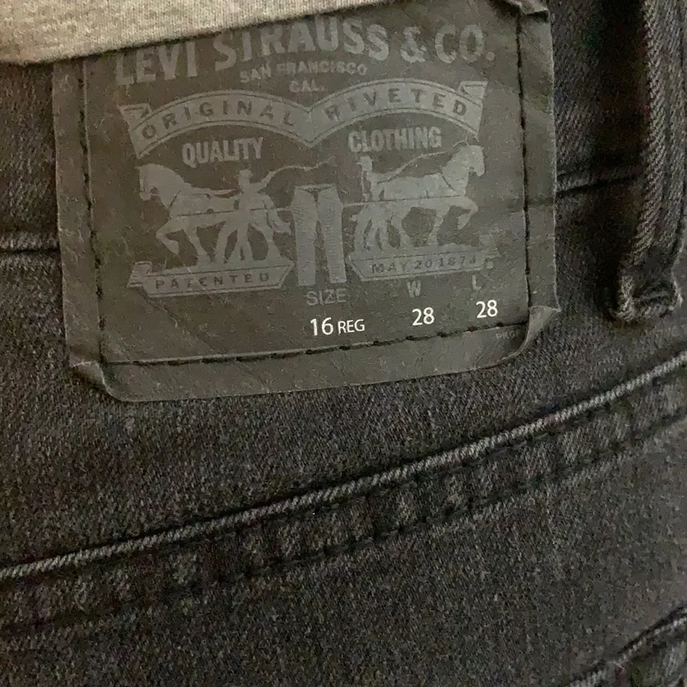 EUC DISTRESSED LEVIS 512 SLIM TAPERED FIT JEANS size 8
